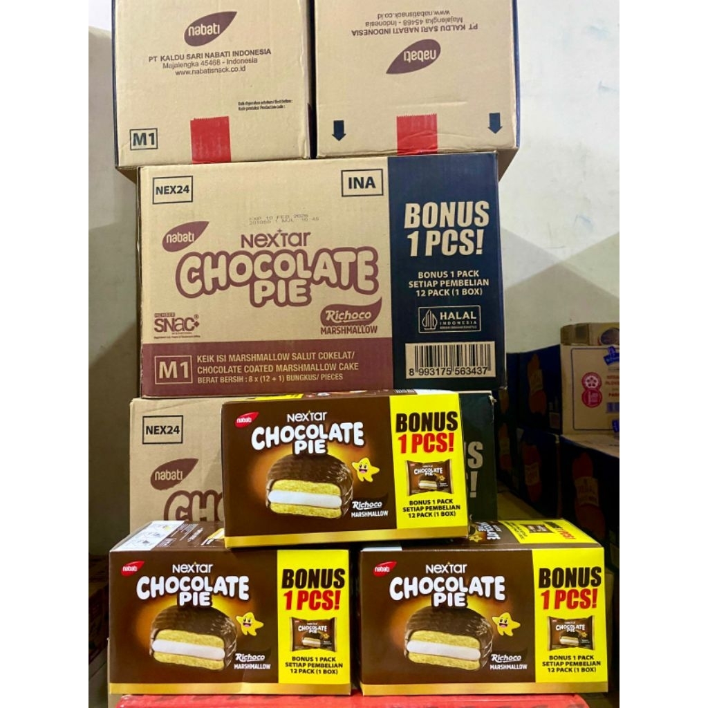 

NEXTAR CHOCOLATE PIE BOX 28gr isi 12+1