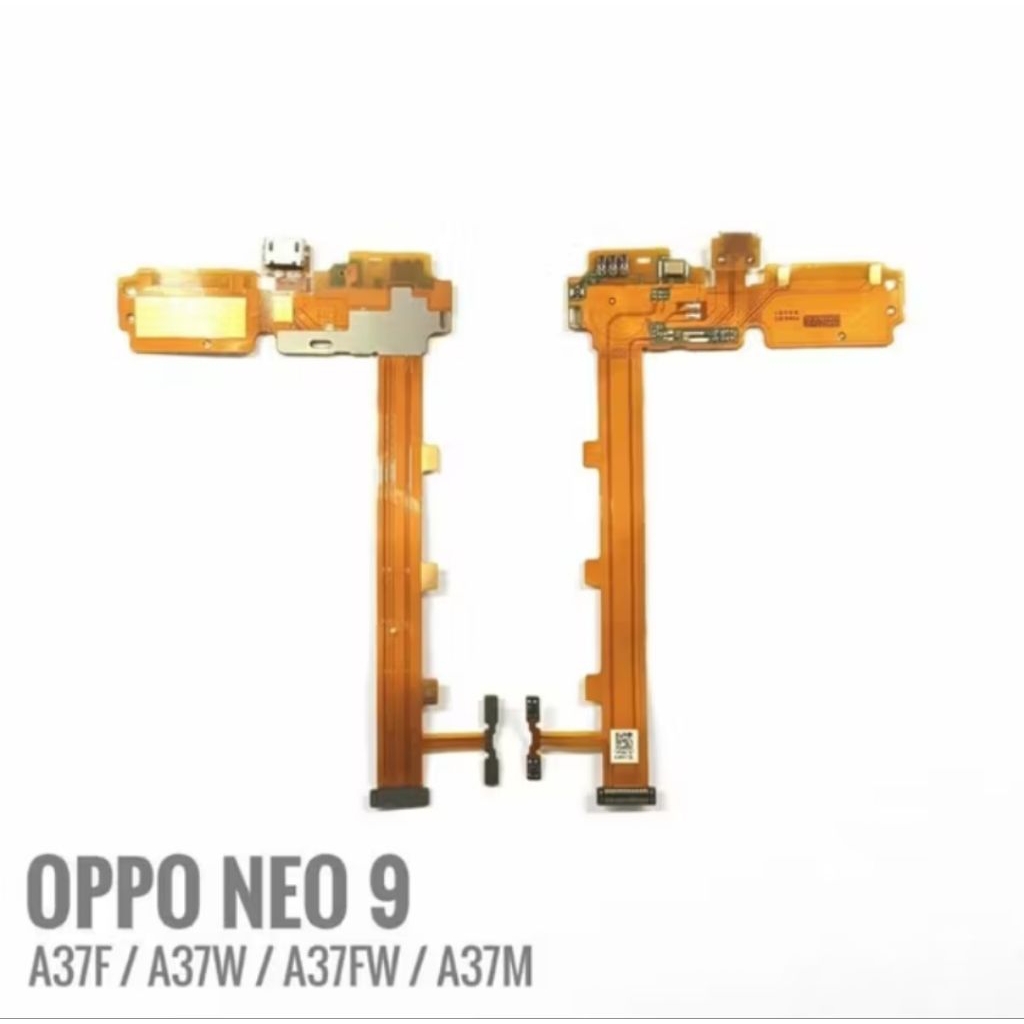 konektor cas oppo A37 / A37f / neo 9 original papan charger volume board pengganti pcb full ic fleks