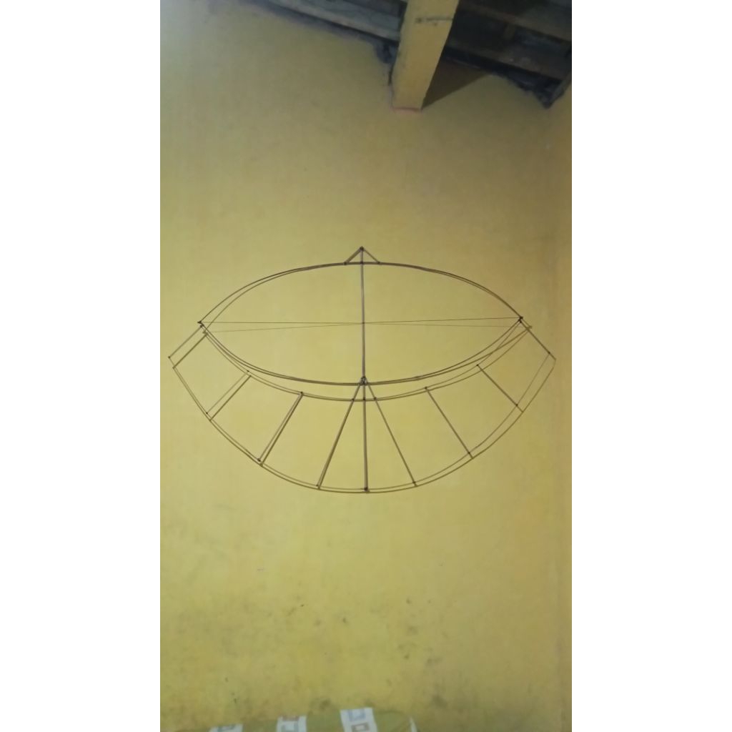rangka gapangan Pegon ceper ukuran 150cm