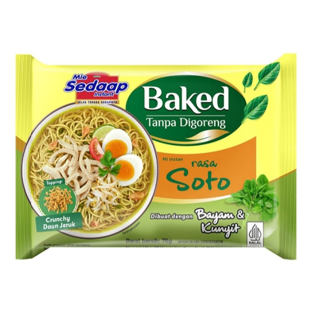 

Sedaap Baked Mi Instan Soto 76 g