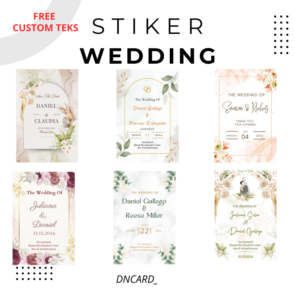 

STIKER WEDDING PERNIKAHAN STIKER SOUVENIR WEDDING STIKIR SEGEL BOX
