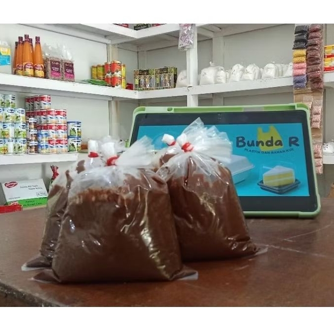 

Selai Coklat Filoku Kiloan - Selai Coklat - Selai Filoku Mercolade - Bunda R Plastik