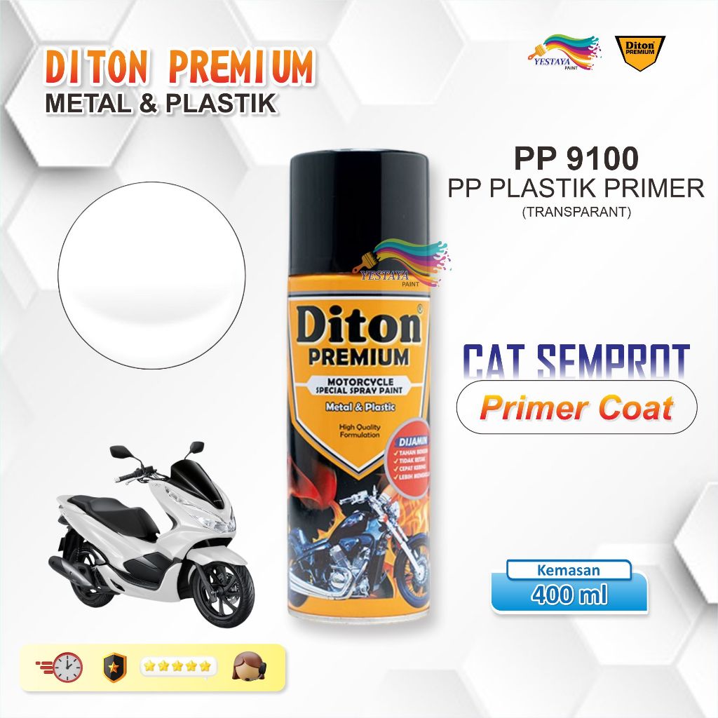 DITON PREMIUM 9100** PP PLASTIK PRIMER TRANSPARAN 300 CC