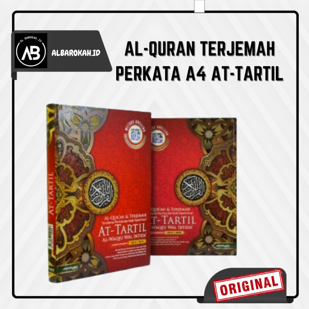 (albarokah.id)AL-QURAN TERJEMAH PERKATA A4  AT TARTIL- al quran ukuran besar