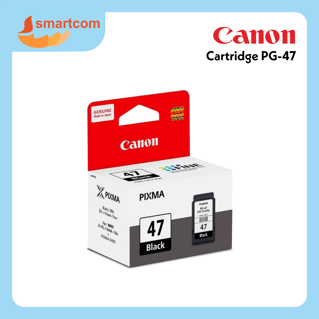 Cartridge Canon PG-47 Black Ink Catridge 47 E410 Original - Hitam