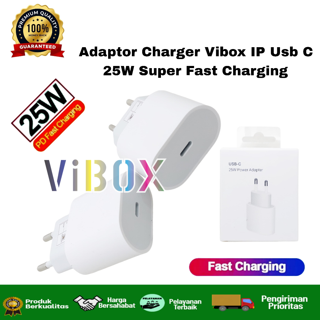 Adapter Charger 25W Ori USB PD Type C to Lightning Adaptor Fast charging Batok iPh