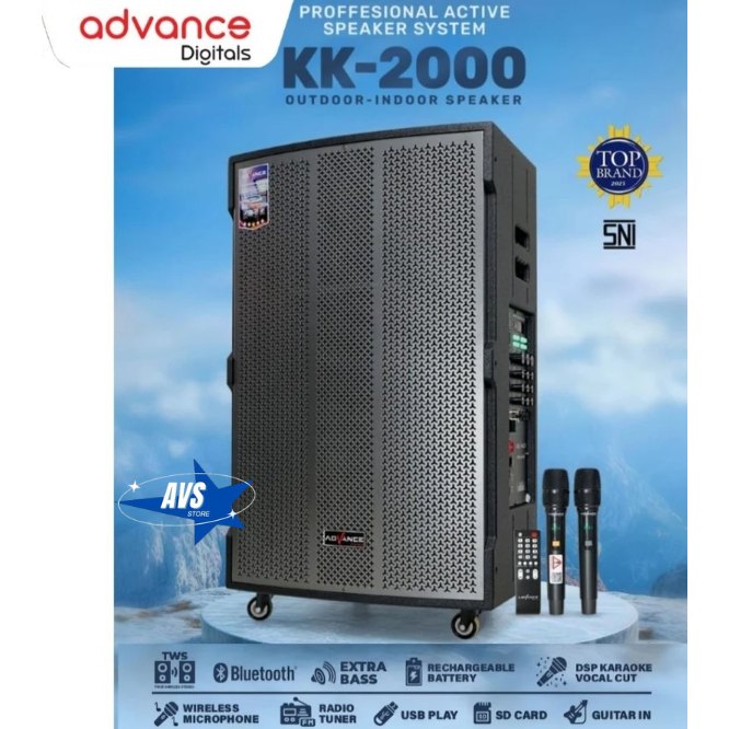 ADVANCE PROFESIONAL ACTIVE SPEAKER OUTDOOR & INDOOR SPEAKER KK-2000