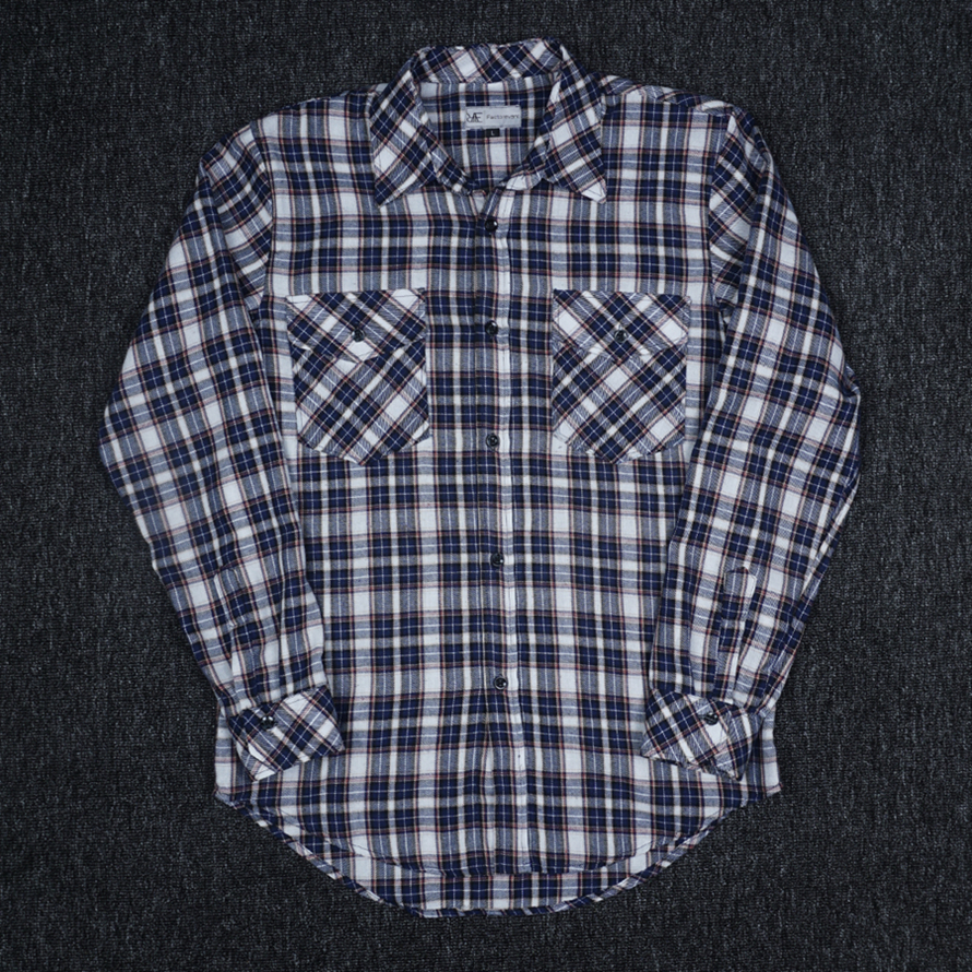 REEVANT Kemeja Flannel Lengan Panjang Two Pocket Big Size Jumbo M L XL 2XL 3XL 4XL 5XL