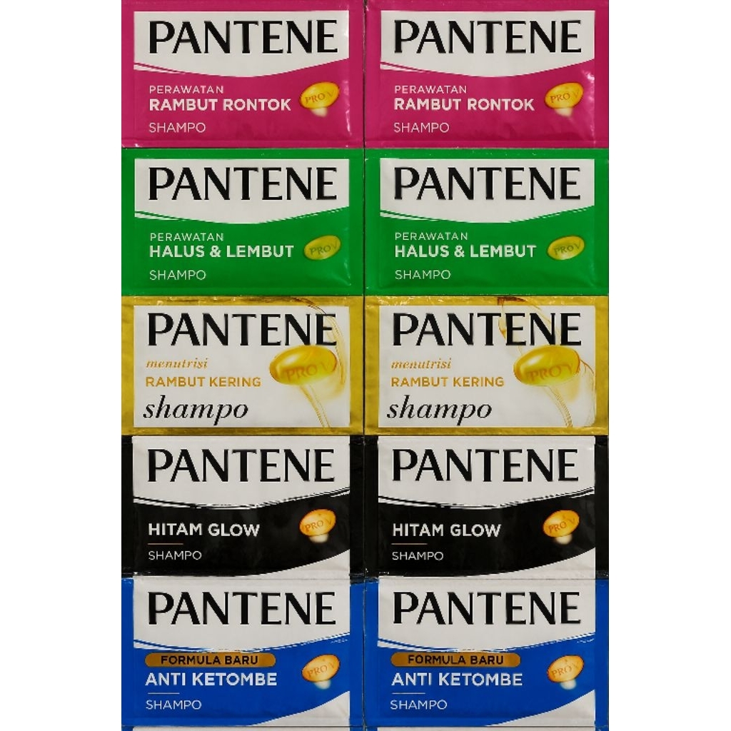 Pantene Sachet Shampo Ecer All Varian Perawatan Rambut Rontok Halus Lembut Kering Hitam Glow Anti Ke