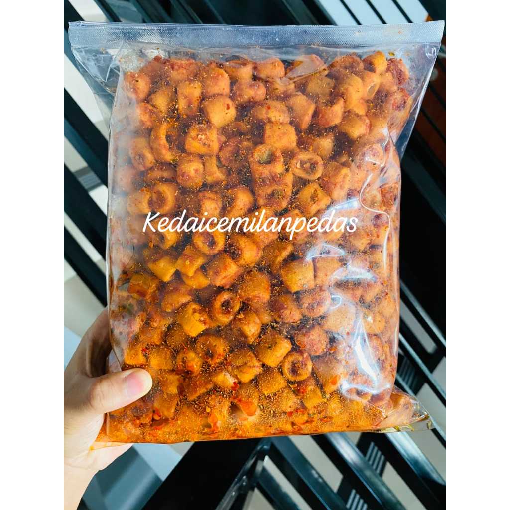 

seblak sotong ready varian rasa pedas daun jeruk/original daun jeruk kemasan 1kg 500gr 250gr 100gr