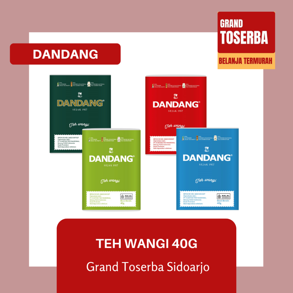 

TEH DANDANG 40gr / TEH SEDUH SERBUK / TEH BUBUK WANGI / TEH HIJAU PILIHAN