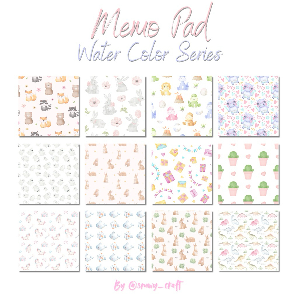 

Memo Pad Water Color