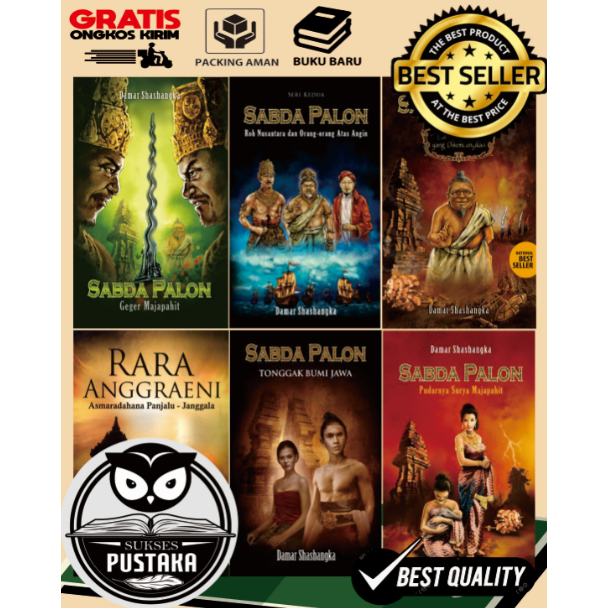 PAKET 6 SABDA PALON TONGGAK BUMI JAWA, KISAH NUSANTARA, GEGER MAJAPAHIT, RARA ANGGRAENI
