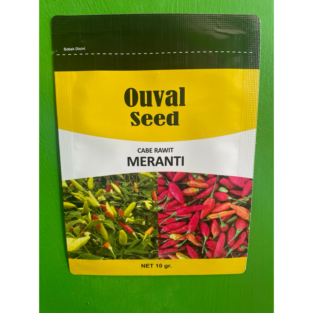 benih cabe rawit unggul meranti ouval seed 10 gram bibit cabe unggul