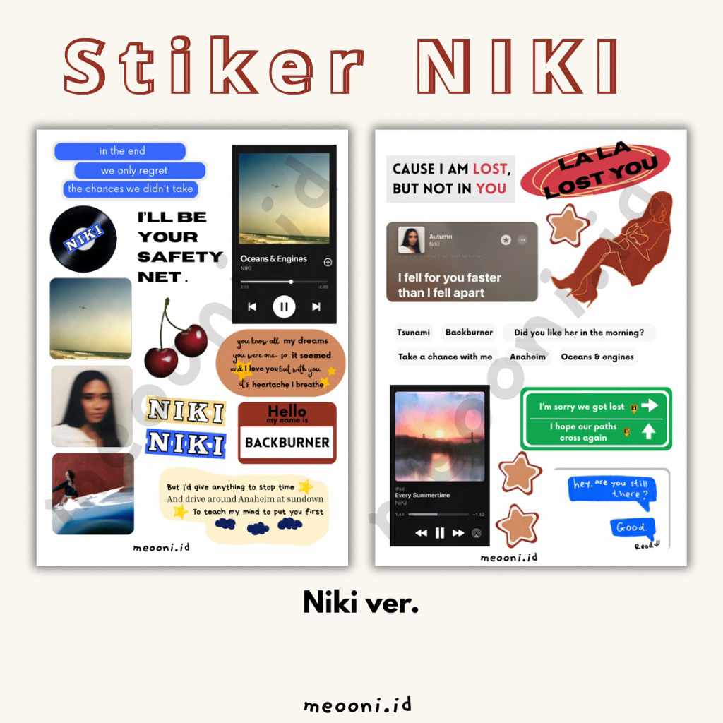 

28pcs STIKER NIKI WATERPROOF