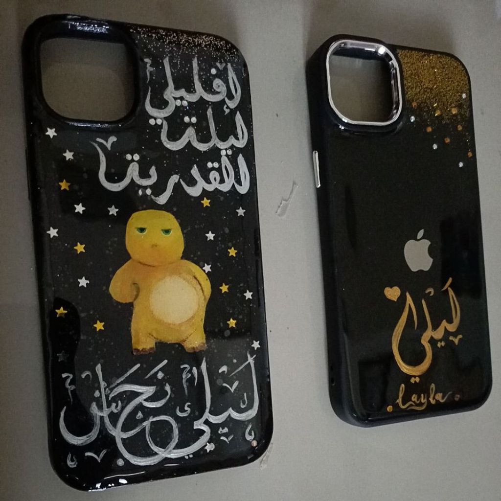 Case HP request Nama , resin art kaligrafi