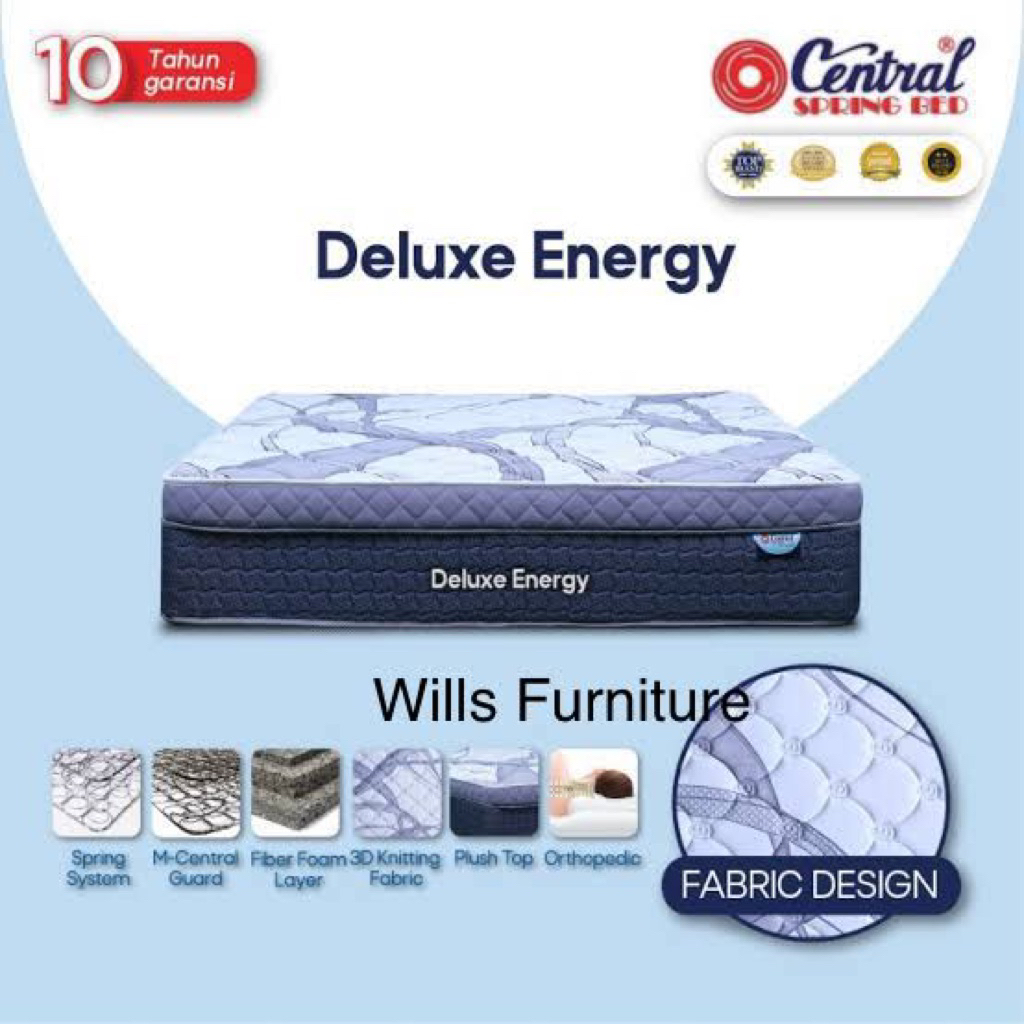 Springbed kasur central murah deluxe energy makassar