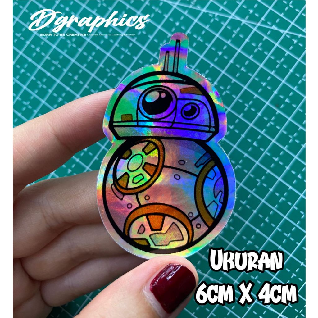 

Sticker Hologram Star Wars BB8 Sticker Keren