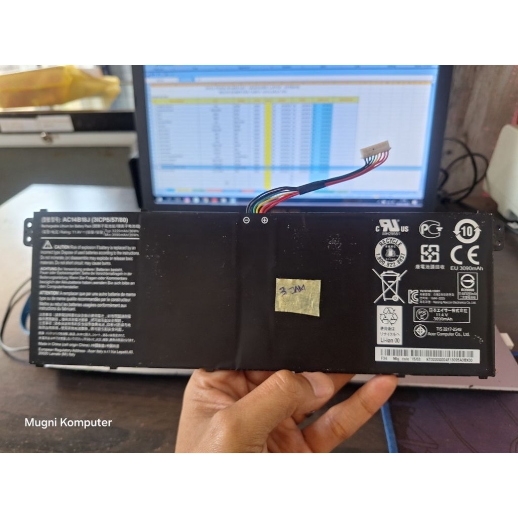 Baterai Second Netbook acer aspire e3-112-C6HQ