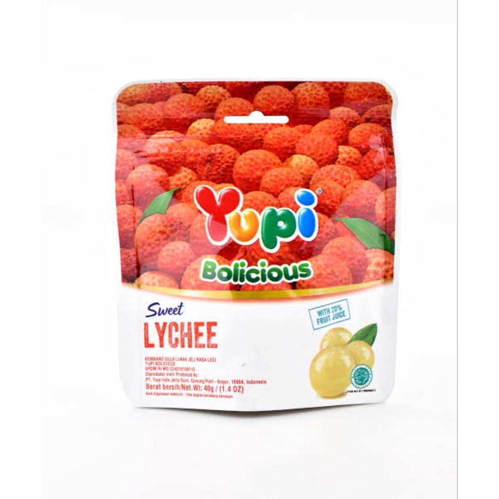 

Yupi Bolicius kemasan pouch 40gr