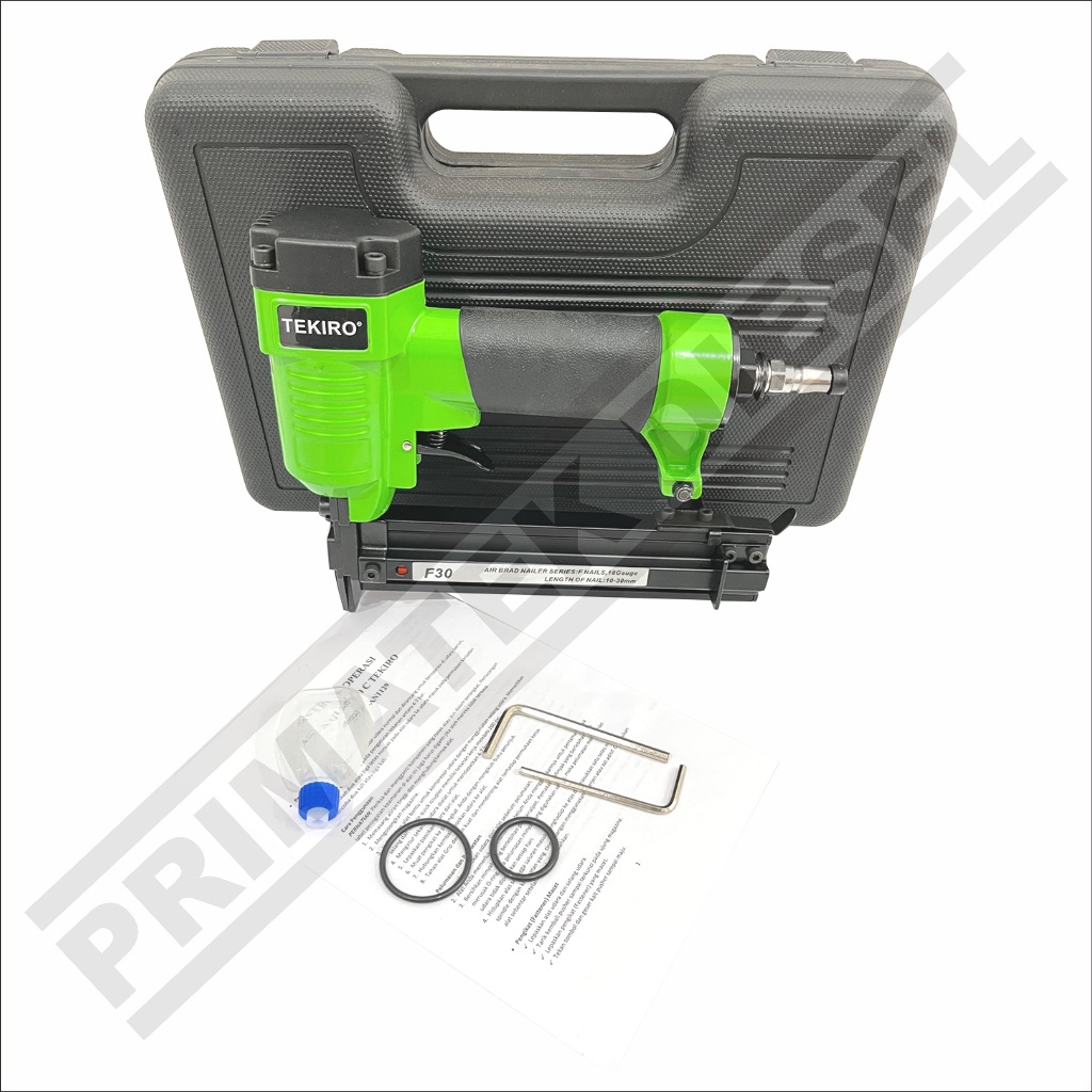 

(TEKIRO AT-AN1129 F-30) Mesin Paku Tembak Angin F30 ATAN1129 TEKIRO / Mesin Staples Stapler Tembak Paku Lurus F 30 TEKIRO AT AN1129 - Air Nailer Paku Lurus Tembak Udara F30 TEKIRO