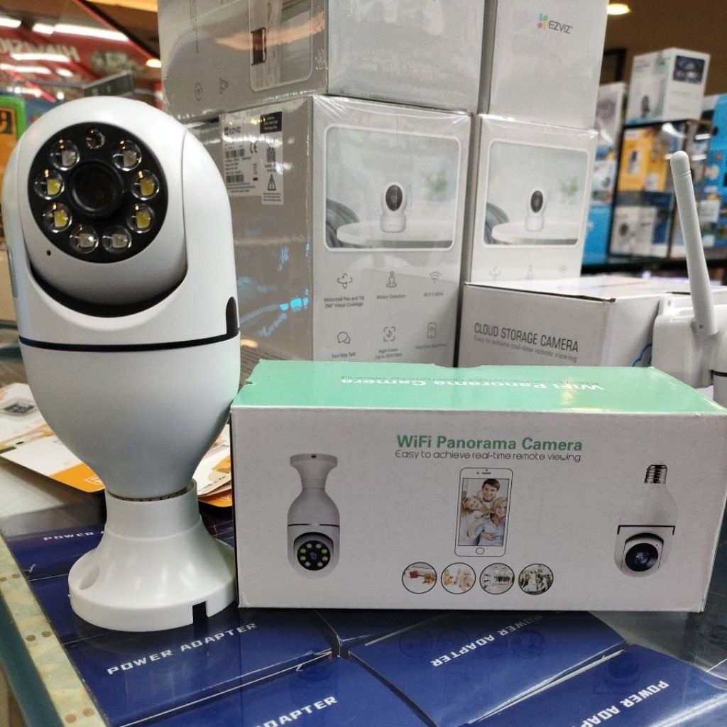 IP camera cctv lampu wifi fullçolor
