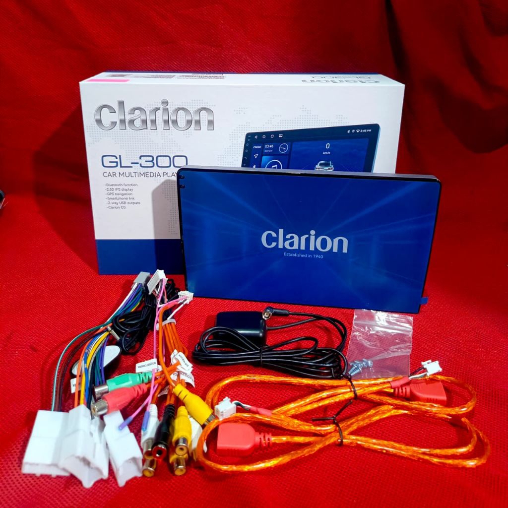 Clarion GL 300 - Car Head Unit Android Clarion Ram 4/64 GB 9 inch Layar Original