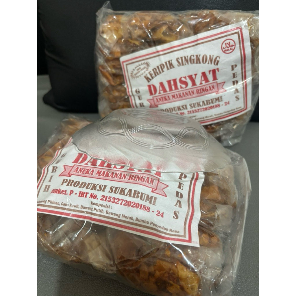 

isi 24pcs] Kripik Singkong Pedas Gurih Renyah