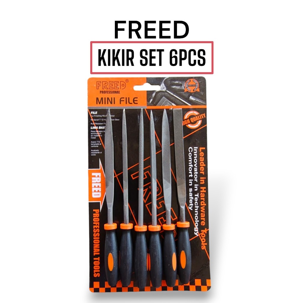 FREED Alat Kikir Emas Besi 1 Set 6 Pcs Diamond Intan / Set Alat Kikir