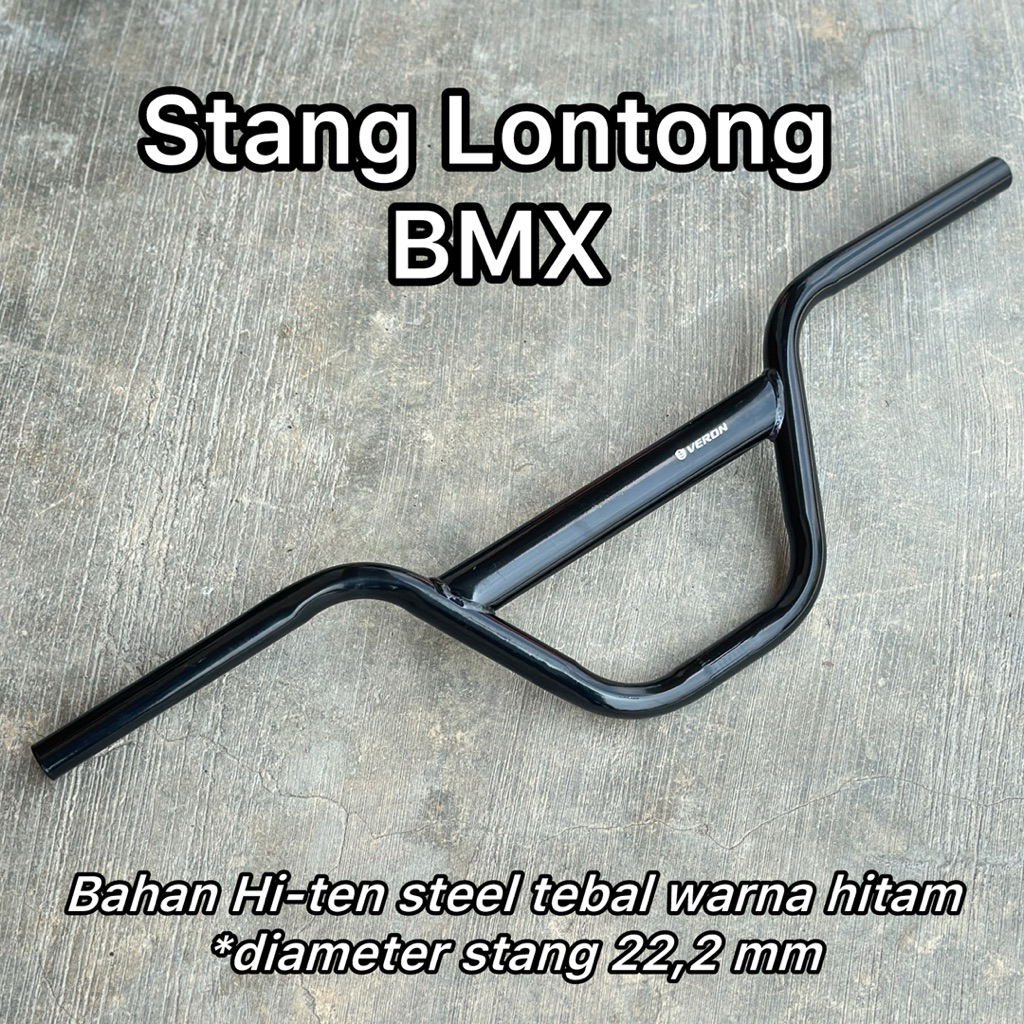 STANG LONTONG BMX STANG HITAM SEPEDA BMX 20 INCHI