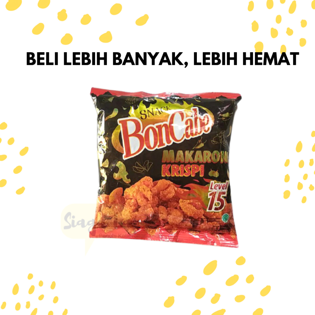 

Makaroni BonCabe lv 15 MINI ECERAN 1 PCS Maccaroni Snack Pedas Crispy [BELI BANYAK LEBIH MURAH]