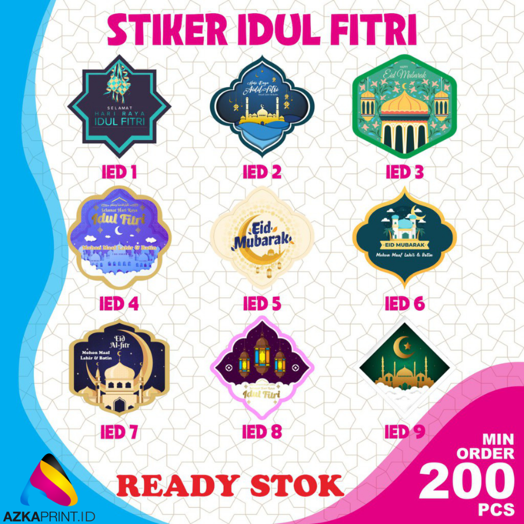 

[CROMO] STICKER IDUL FITRI - STIKER LEBARAN - STIKER LABEL IDUL FITRI