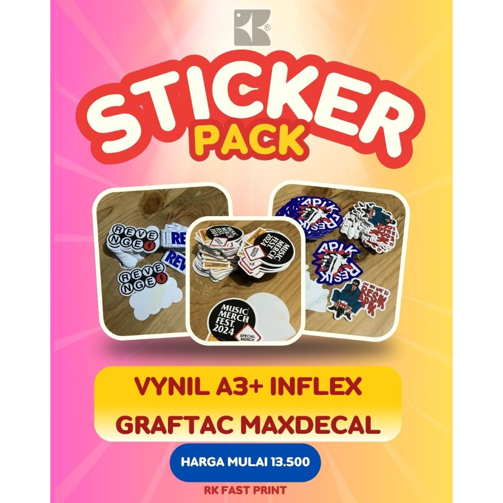 

STICKER VYNIL A3+ PACK// HALF CUT, DIE CUT