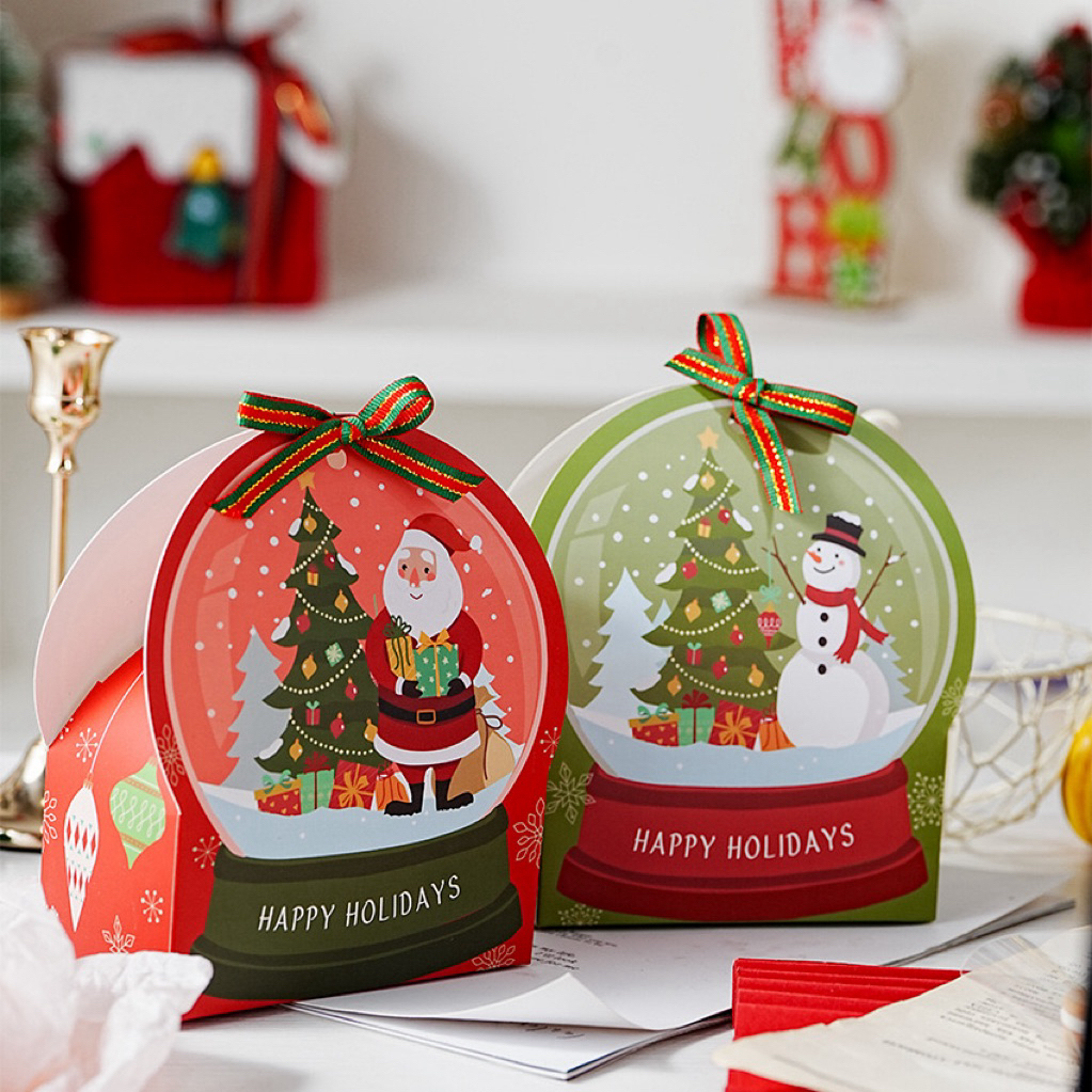 

Box Christmas Small Gift Box Hampers Merry Christmas Round