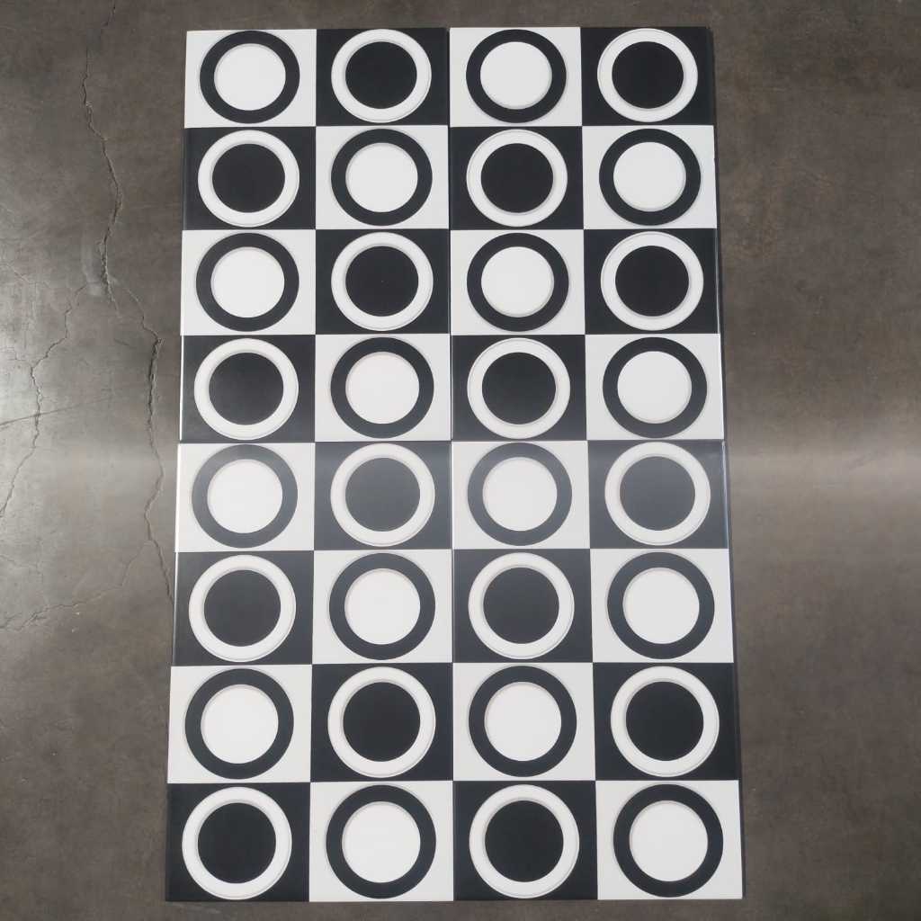 Keramik Dinding ukruan 25x40 Krabi Black Keramik Glossy Bermotif