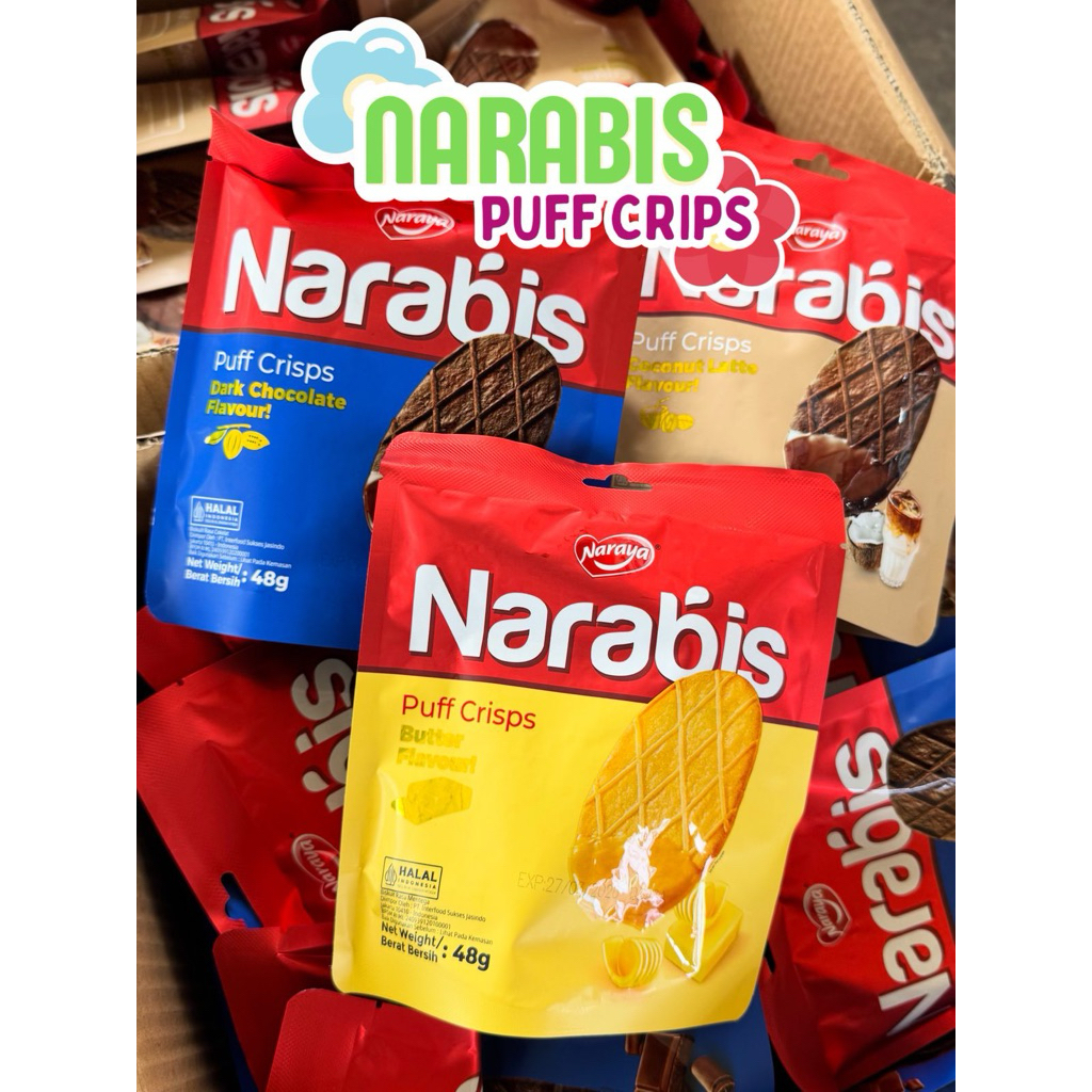 

Narabis Naraya Puff Crisp Butter / Dark Chocolate / Coconut Lagte
