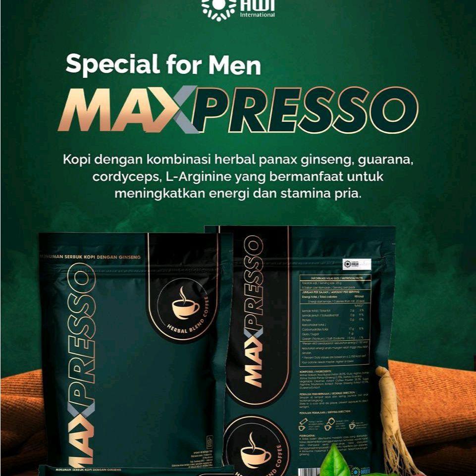 

PAKET 2 MAXPRESSO - Kopi Ginseng Premium untuk Energi Instan & Fokus
