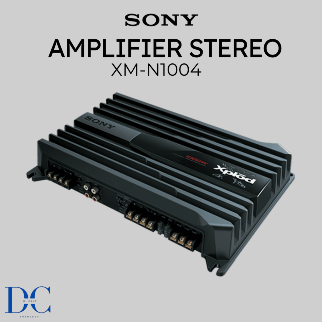 Power Amplifier Stereo Mobil - SONY XM-N1004 - 4 Channel Car Amplifier - SONY Amplifier Mobil - 100%