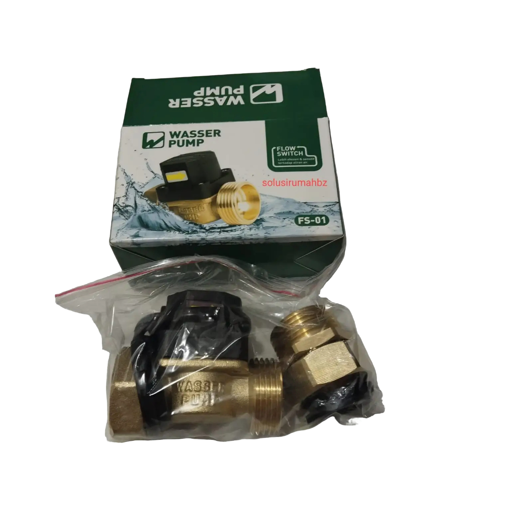 00196710 FLOW SWITCH ORIGINAL kuningan 1" WASSER WATER ASLI pompa dorong boster booster otomatis