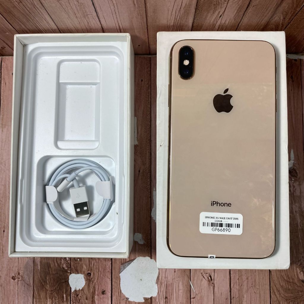 IPHONE XS MAX 512GB WARNA GOLD TERDAFTAR BEACUKAI