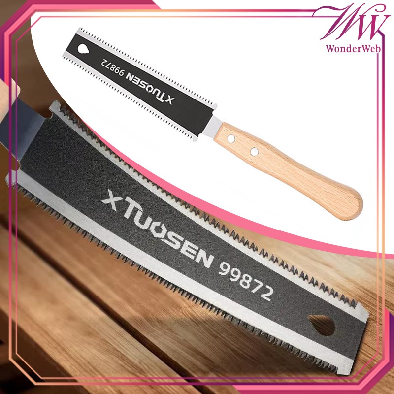 310mm Gergaji Tangan Super Tajam Gergaji Jepang Multifungsi Gergaji Kayu Manual Dua Sisi