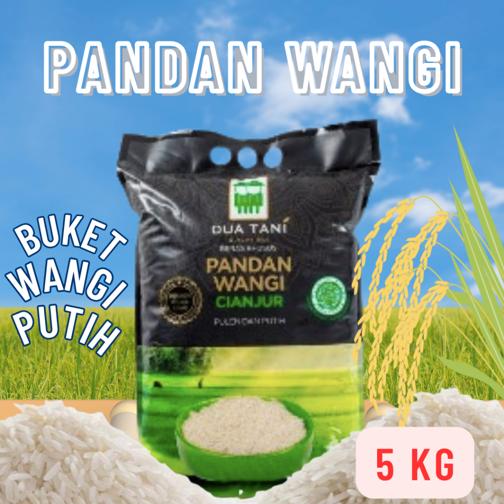 

beras dua tani pandan wangi cianjur kemasan 5 kg - 1 pcs