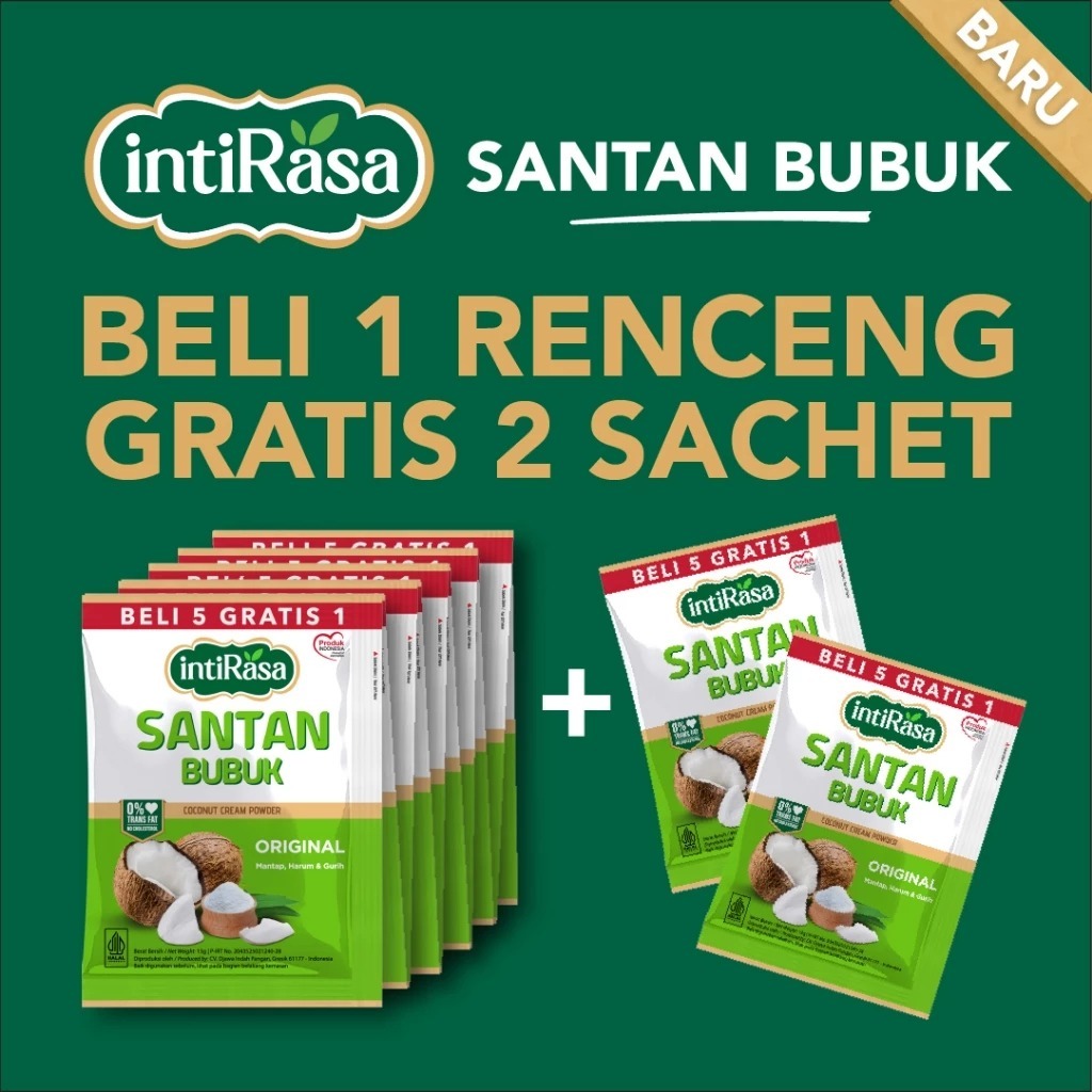 

intiRasa Santan Bubuk Original (10 sachets x 13g)