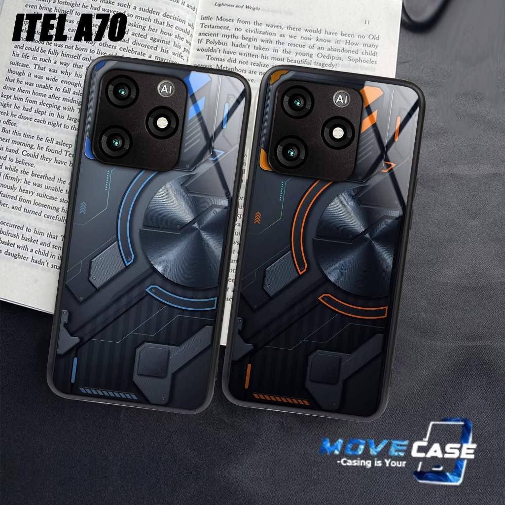 MV261 CASE HP ITEL A70 - SOFTCASE KACA ITEL A70 - CASING ITEL A70 Terbaru Pelindung Hp Motif Abstrak