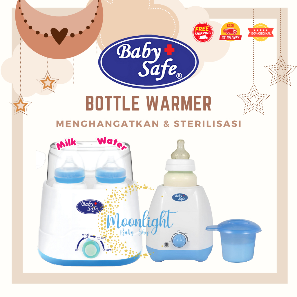 Baby Safe Twin Bottle Warmer - LB216 LB215 Alat penghangat susu dan makanan bayi / Alat Steril Botol