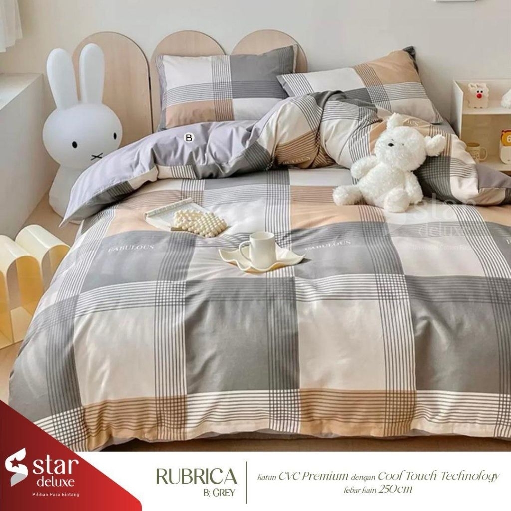Katun Korea Sprei set anti geser minimalis