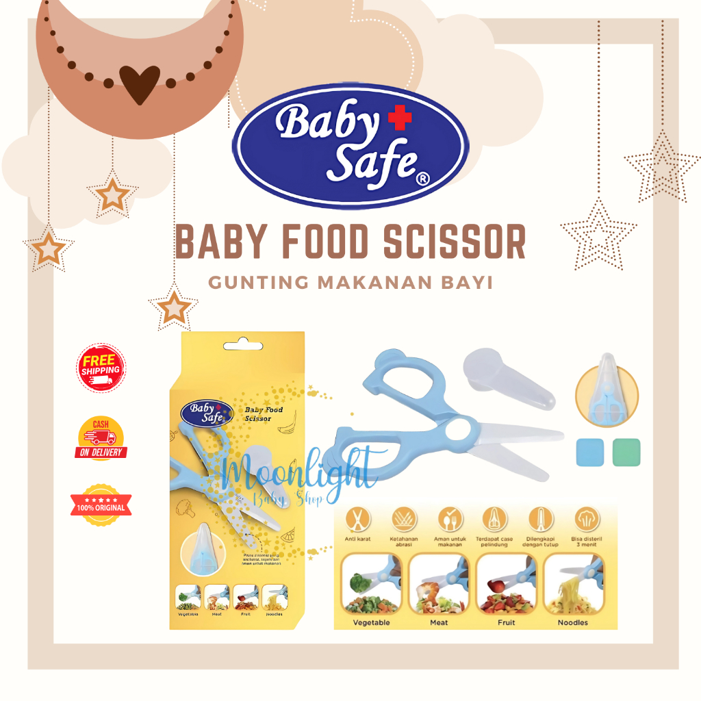BABY SAFE BABY FOOD SCISSORS GUNTING MAKANAN BFS01