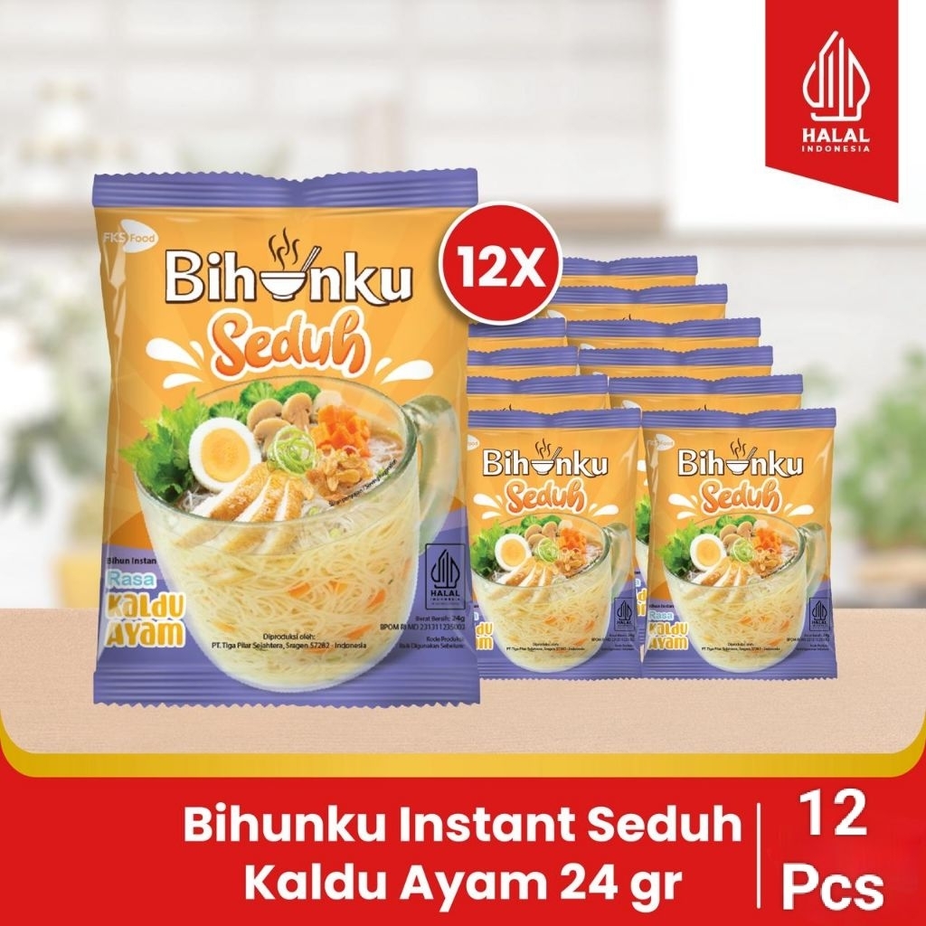 

Paket Bundling 12 - Bihunku Seduh - Kaldu Ayam - 24gr - 12 Pcs