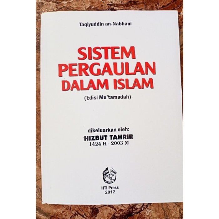 TK. SISTEM PERGAULAN DALAM ISLAM