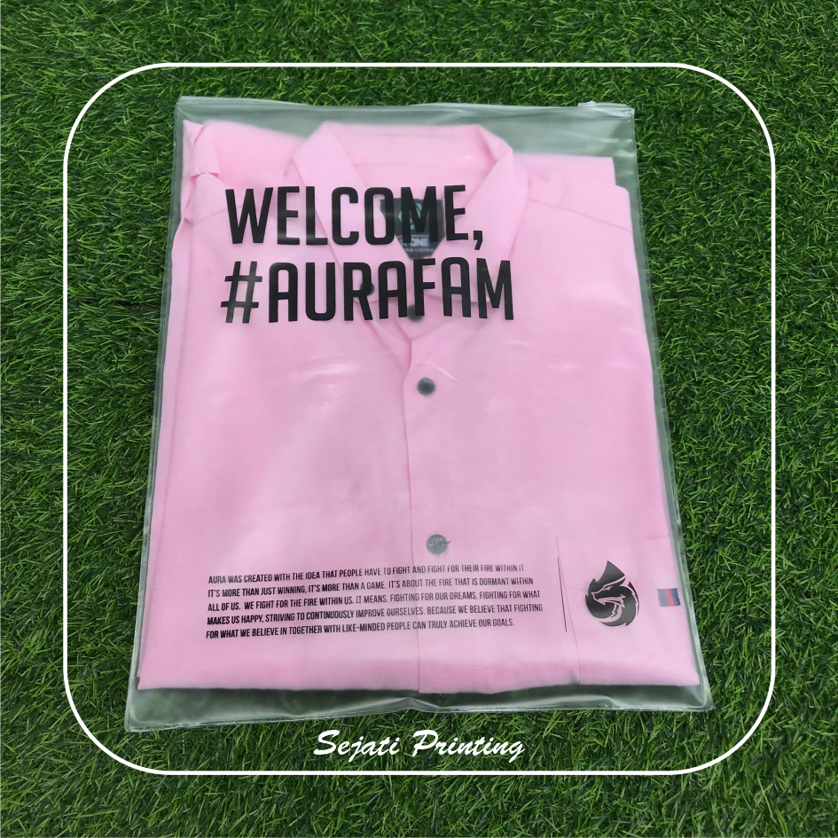 

(isi 50 pcs)Sablon Plastik Murah Mika Zipper 30cm x 40cm, FREE DESAIN - SEJATIPRINTING